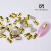 Nova Arte Do Prego Amarelo Dourado Em Forma De Broca Net Vermelho Fundo Plano Em Forma De Broca Fundo De Ouro Broca Nail Art Broca Ornamentos Strass