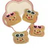 2024 nuevas gafas de sol gafas de sol peluche oso de dibujos animados cabeza tocado accesorios calcetines accesorios DIY