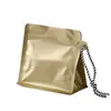 Bolsa de té con sello de ocho lados bolsa autosellable de papel de aluminio personalizada bolsa de embalaje de alimentos de baya de goji bolsa con fuelle de papel de aluminio tipo bolsa de pie al por mayor