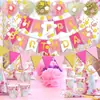 Decoración de Fiesta de Cumpleaños Transfronteriza Traje de Cumpleaños Banderín de Cumpleaños Colorido en Espiral Flor de Papel Bola de Panal Piezas Redondas