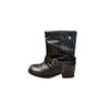 Botines de Otoño de Alta Calidad para Mujer, Estilo Delgado, Adecuados para Combinar con Faldas, Botines de Baile, Estilo Xinjiang, Muy Atractivos, Versátiles, Puños de Bota Apilados