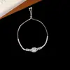 Pulseira de Zircônia Quadrada Oval Gota d'Água Colorida Pulseira de Moda de Luxo Leve Joia de Mão Simples de Nicho Atacado