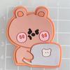 Parche Gancho para Coche Accesorios DIY Parche de Oso Conejo Funda de Teléfono Agujero Zapatos Taza de Agua Termo Pasta Decorativa