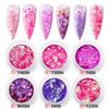 Paquete mixto de lentejuelas pequeñas para manicura, lentejuelas para manicura DIY, para usar en uñas, con degradado de epoxi de cáñamo, fábrica mayorista transfronteriza