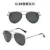 Óculos de Sol Masculino com Armação Grande e Hastes Flexíveis, Lentes Polarizadas para Viagens ao Ar Livre e Pesca, Estilo Aviador A103 Óculos de Grau