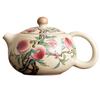 Tetera de cerámica de fábrica Ru Kiln Pastel Nine Peach Xi Shi, tetera para té chino antiescaldamiento, tetera individual con filtro de Kung Fu