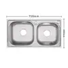Aço Inoxidável Sus304 Cuba Dupla Expansível Modelo Moderno para Cozinha e Banheiro de Casa