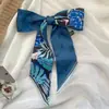 Cinta Retro Francesa Larga Estrecha Bufanda de Seda Diadema Corbata Cola de Caballo Hada Elegante Banda para la Cabeza Banda Variedad Bufanda Venta al por Mayor