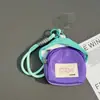 Mochila Pequeña Suave Colorida de Viaje Dopamina de Moda Billetera para Monedas Correa de Bolso Lanyard de Bloques de Color Accesorio de Bolsa Corta