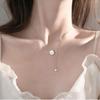 925 Prata Esterlina Cyber Celebridade Tassel Shell Margarida Puxar Colar Feminino Cadeia Feminina ins Simples Estilo Frio Luz Luxo