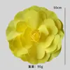 Flores Artificiais Amarelas Rosa da Moda Flores Decorativas Check-In Parede de Flores Parede de Fundo Quintal Suprimentos de Decoração Suave Adereços para Fotografia