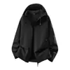 Chaqueta Softshell Funcional Cálida Cortavientos Transpirable Cómoda Ropa Exterior para Montañismo al Aire Libre para Hombre