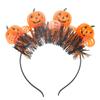 Diadema de Calabaza Anudada Coolast para Halloween Festival de Fantasmas Accesorio de Luz LED Diadema Brillante