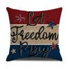 Venta Caliente Transfronteriza Estilo Nuevo Funda de Almohada Día de la Independencia Serie Camión Estrella Funda de Almohada Decorativa para Sofá de Sala de Estar