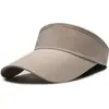 Chapéu de Sol Novo de Verão com Topo Ventilado Placa Leve Perfurada Chapéu de Sol Poliéster Secagem Rápida Moda ao Ar Livre Viseira Boné de Beisebol para Homens e Mulheres