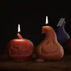 Molde de Calabaza 3D de Resina de Cristal DIY Poppy Molde de Silicona para Velas de Yeso de Aromaterapia de Halloween