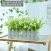 Adornos de Maceta de Flores Artificiales, Macetas de Valla, Juegos de Flores Artificiales, Decoraciones Festivas para Sala de Estar, Decoraciones de Interior, Arte Floral de Plástico