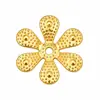 Acessórios para joias DIY, pequenas flores metálicas de seis pétalas, acessórios para penteados Hanfu de estilo antigo, suprimentos para casamento, materiais decorativos