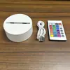 Venta al por mayor de fábrica Base de luz nocturna 3D DIY Acrílico USB Monocromática Tricolor Enchufe Control remoto Táctil Colorida Base