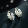 Pendientes de Escalera de Zirconio Dibujados a Mano de Lujo Ligero y Alta Gama, Pendientes Versátiles y de Moda para el Uso Diario, Pendientes Exquisitos Imprescindibles para Mujer