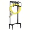 Soporte para Manguera de Jardín Desmontable de Metal Soporte de Manguera de Agua Percha para Manguera Estante Vertical de Almacenamiento para Manguera de Jardín