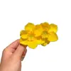 Estilo Vacaciones Junto al Mar Flor Hibber Pasador para el Cabello Accesorios para el Cabello Bohemios Amarillos de Dos Flores Pin Dulce para Flequillo Lateral