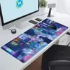 Juego Cyberpunk Tecnología Futurista Alfombrilla de Ratón Súper Grande Tecnología de Gaming E-Sports Alfombrilla de Oficina Extra Grande Borde Antideslizante con Bloqueo