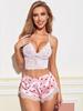 Fornecimento transfronteiriço de comércio exterior europeu e americano lingerie sexy jaqueta feminina sexy de alça vazada conjunto curto de duas peças