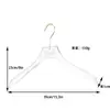 Percha Popular Transparente de Acrílico para Vestido de Novia Transfronteriza Percha para Vestido de Novia de Novia con Gancho Dorado Percha Antideslizante Sin Marcas