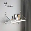 Decoração de Parede para Entrada de Sala de Estar de Ferro Forjado Montada na Parede Sem Furar Estante de Livros de Parede para Quarto Prateleira Única Rack de Armazenamento de Parede