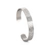 Pulsera de acero de titanio de color frotado directo de fábrica para nueva venta transfronteriza, ciclo de triángulo, nudo celta, pulsera de acero inoxidable