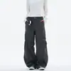 2026 Nuevos Pantalones de Trabajo de Diseño Desconstruido Retro Americano para Hombres y Mujeres, Pantalones Largos Rectos Casuales Holgados con Pliegues