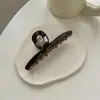 Nuevo Clip de Pelo de Tiburón Moda de Alto Grado Francés Color Marrón Chocolate Versátil Nuevo Pasador de Una Sola Barra Pinza para el Cabello