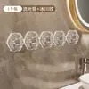 Gancho de Lujo Ligero Adhesivo Fuerte Onda de Agua Sin Taladro Sin Rastro Gancho Hexagonal Detrás de la Puerta Gancho Adhesivo Textura Glaciar Venta al por Mayor