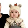 Gorro para bebé para otoño e invierno, gorro para bebé que protege los oídos, unisex, cálido, estilo para poner, lindo gorro de invierno para bebés y niños pequeños, gorro de punto