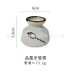 Porta-Palitos Estilo Japonês Jarro Doméstico Retro de Cerâmica Recipiente para Fio Dental Gelo Seco Ornamento Hidropônico Armazenamento Cilíndrico