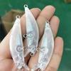 Pesca Marítima Isca Minnow Luminosa Afundante 5,4g Longo Alcance Micro-Objeto Minnow Listra Branca Simulação a Laser Isca Conjunto
