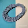 Cordón de cuero de piel de oveja al por mayor de 3 mm a 6 mm, cordón redondo de cuero, cordón de cuero PU sintético, cordón de cuero con núcleo recubierto para accesorios, cinturones, accesorios de bricolaje