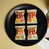 Bolsa de Embalaje de Alimentos Transparente Sellada por Calor Autoadhesiva Bolsa Especial de Plástico para Snacks Galletas Embalaje para Repostería de Copos de Nieve