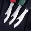 Cuchillo Plegable Multifuncional Desmontable, Tenedor y Cuchara para Acampar Operado por el Fabricante, Vajilla Tres en Uno, Cuchillo Portátil para Regalo al Aire Libre