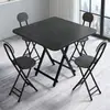 Mesa cuadrada plegable, mesa de comedor simple para el hogar para apartamentos pequeños y casas de alquiler, mesa portátil para puestos al aire libre