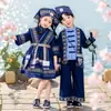 Roupas Infantis para o 3º Dia de Março, Roupas Étnicas Zhuang para Crianças, Estilo Feminino, Estilo Étnico Pai-Filho, Roupas Étnicas de Guangxi para o 3º Dia de Março para Meninas