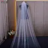 Youlapan V157 Exportación Transfronteriza Más Vendido Velos con Borde Encriptado y Perlas Novia Boda Accesorios Clásicos Simples para el Cabello