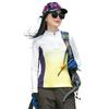 Roupa Outdoor de Secagem Rápida Feminina Camiseta de Manga Comprida Esportiva Absorvente de Suor Respirável Elástica Slim Corrida Caminhada Top de Malha de Secagem Rápida