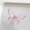 YHJ accesorios para el cabello nuevo clip de mariposa transparente para media coleta pinza de tiburón para recogido en la parte trasera de la cabeza tocado pinza para el cabello