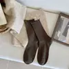 Calcetines de estilo Melard ins con volantes hasta la mitad de la pantorrilla, adelgazantes, estilo JK, de alta gama, sencillos, versátiles y con un look preppy