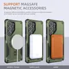 Adecuado para Funda de Teléfono Móvil Samsung S26Ultra, Soporte Invisible Bundesliga, Succión Magnética S24 Transfronterizo Anticaída Carcasa Dura A56 Funda Protectora