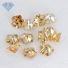 Huagang gema pentagonal flor de ameixa champanhe zircão pedra nua artificial pedra branca CZ nail art imitação de jóias de diamante atacado