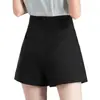 Shorts de Mujer de Cintura Alta para Primavera y Verano 2026 Nuevo Estilo Ropa Exterior de Corte A Suelto Adelgazante Pierna Ancha Shorts de Traje Negros para Mujer Otoño