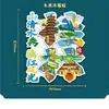 Imanes de refrigerador culturales y creativos, venta al por mayor turística, zona escénica de la ciudad de Lijiang, souvenirs magnéticos de madera de Guilin en Guangxi, metal